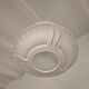 Plaster and frosted glass chandelier by Maison Arlus circa 1950
