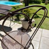 Handcrafted wrought iron garden chair
