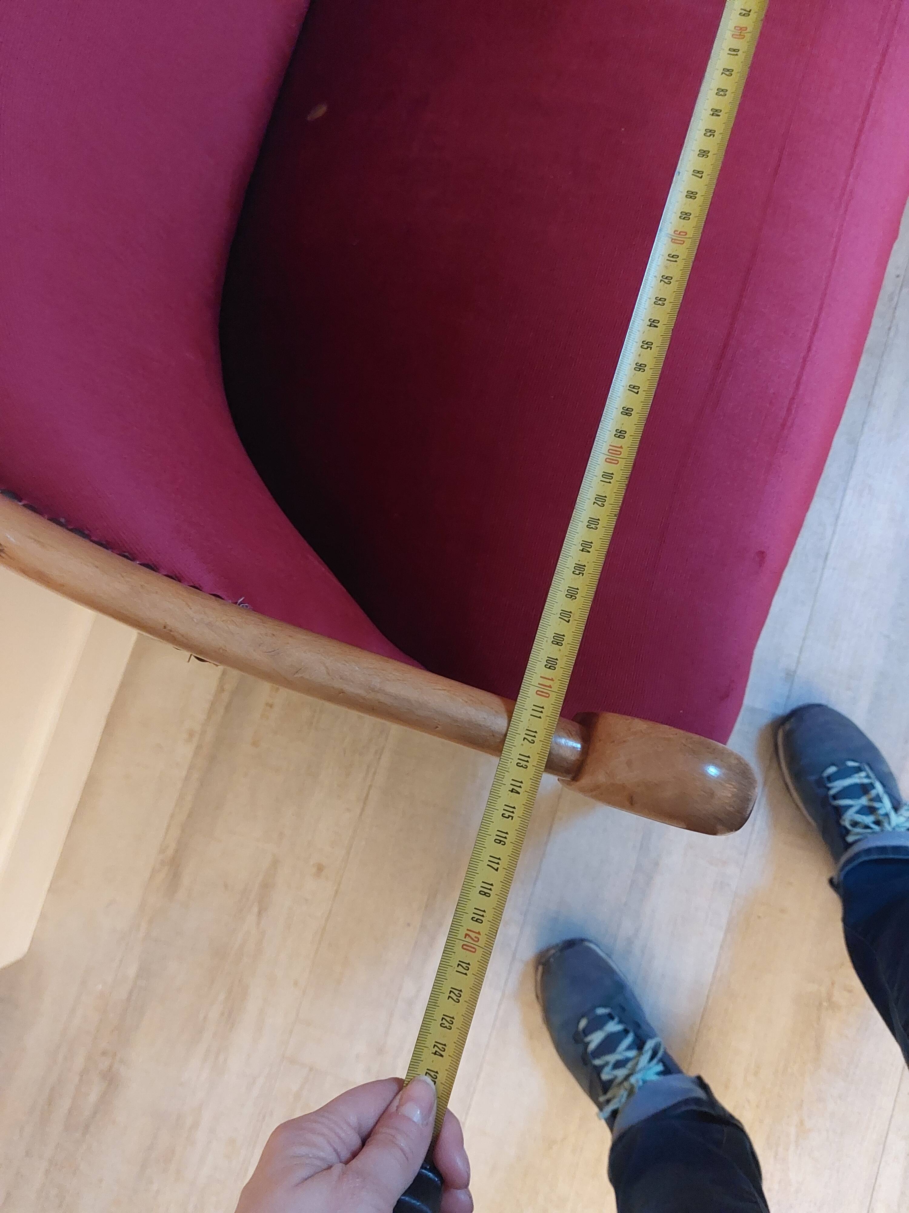 Burgundy velvet salon Swan neck