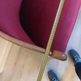 Burgundy velvet salon Swan neck