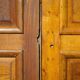 Double old door, old wooden door, large vintage door