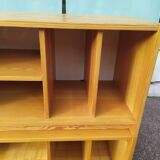Ensemble de 2 meuble de rangement en bois range vinyle