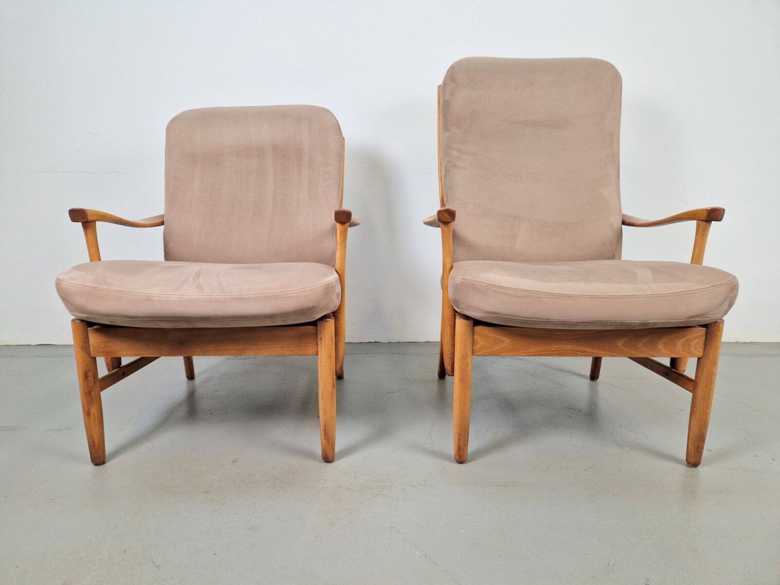 Fauteuils en hêtre vintage de Farstrup Møbler, années 1970, ensemble de 2