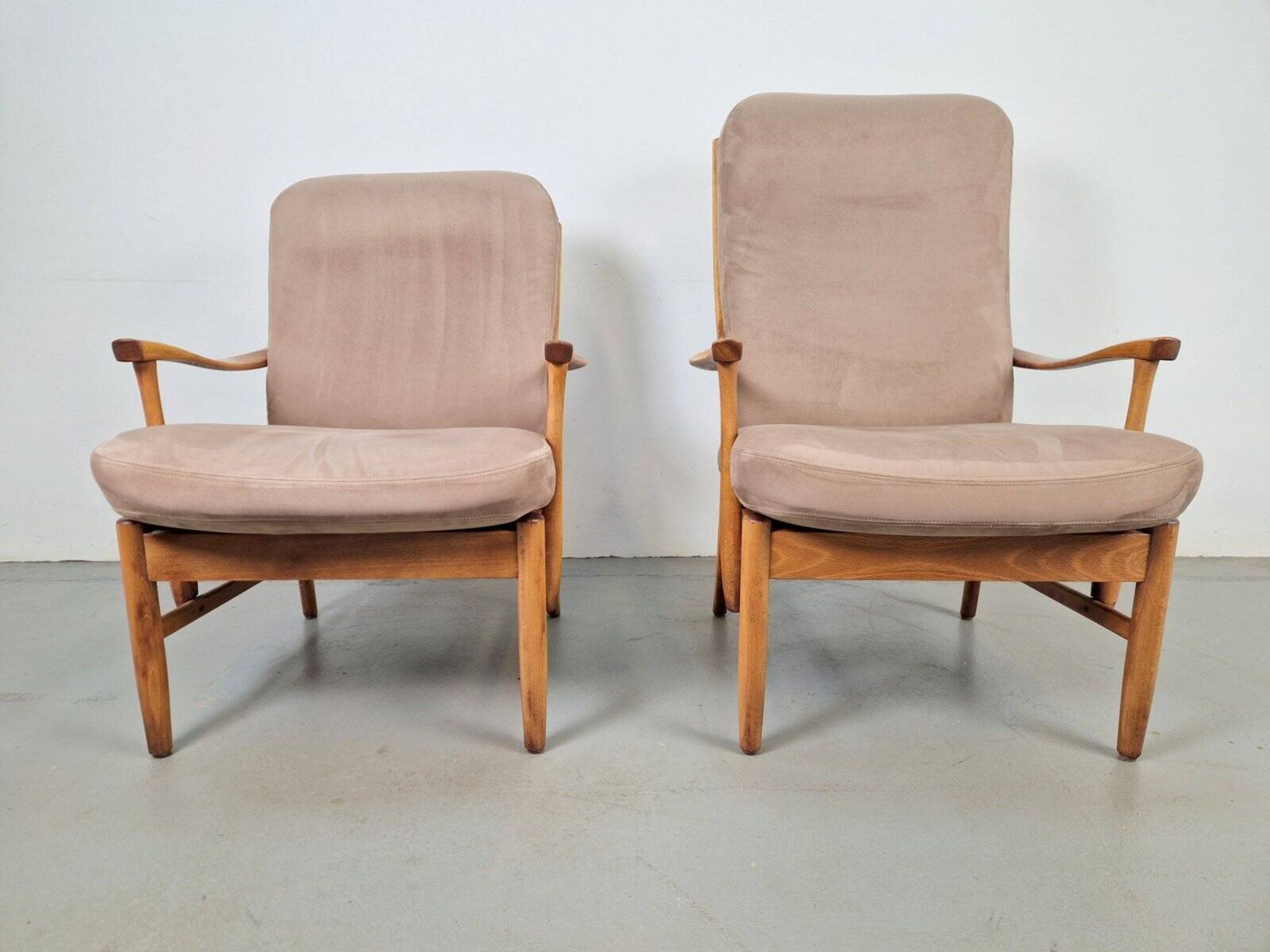Fauteuils en hêtre vintage de Farstrup Møbler, années 1970, ensemble de 2