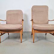 Fauteuils en hêtre vintage de Farstrup Møbler, années 1970, ensemble de 2