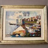 Oil on canvas “seaside” signed