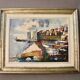 Huile sur toile "bord de mer" signé