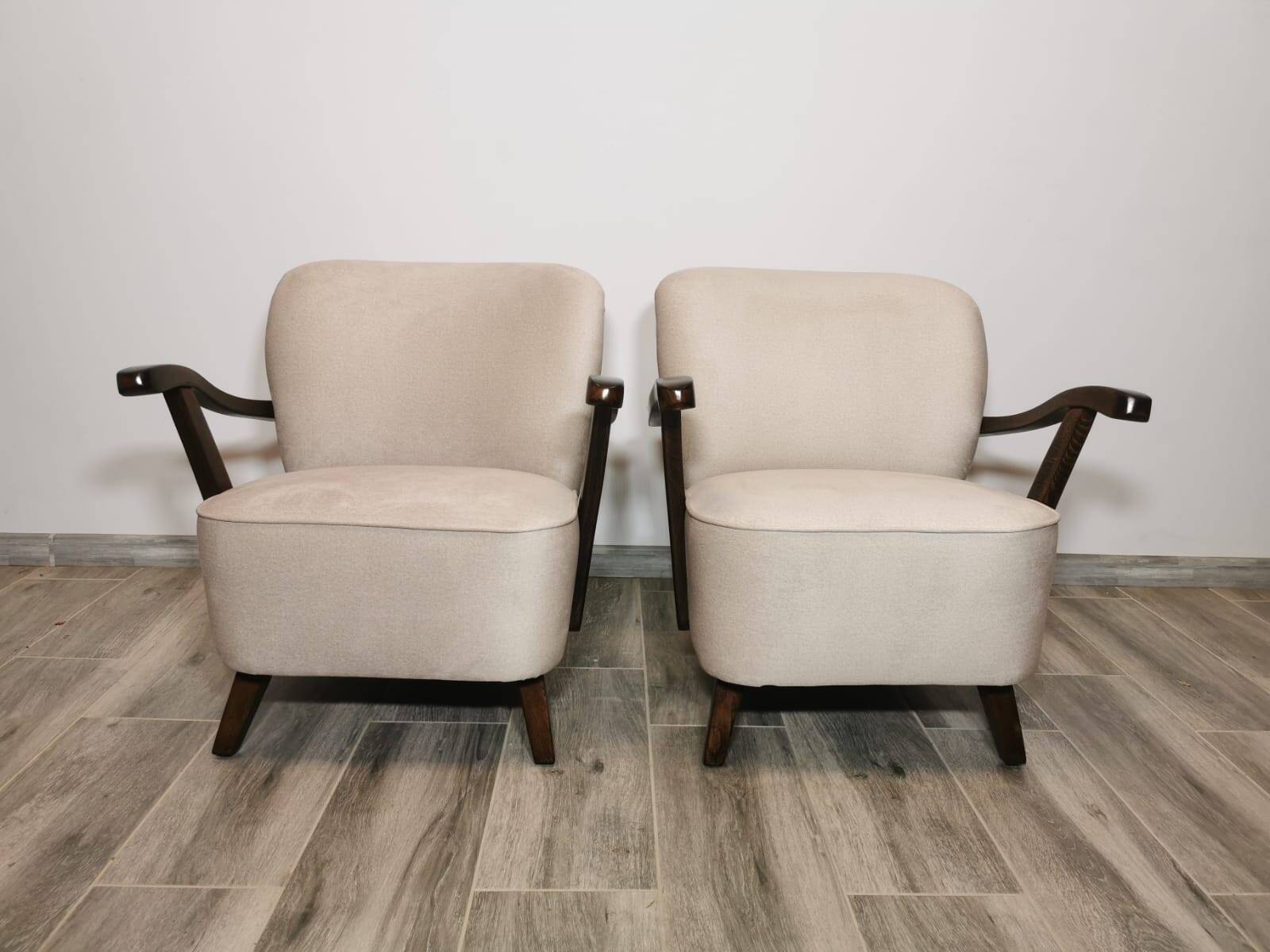 Mid-Century Armchairs, Set of 2