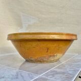 Old yellow glazed terracotta gresale