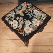 Blackened turned wooden stool '1900'