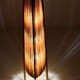 Mid-century floor lamp, sisal/teak wood, Temde, Switzerland, 1960s.