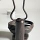 Brutalist escargot vintage candle holder