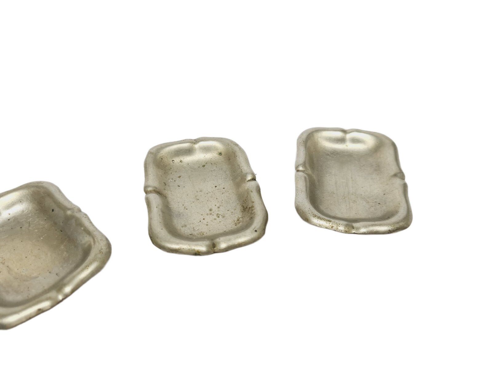 20th century art nouveau fish bones pads, Poland, 1890s, set of 3
