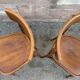 Paire de chaises bistrot bois courbé vintage