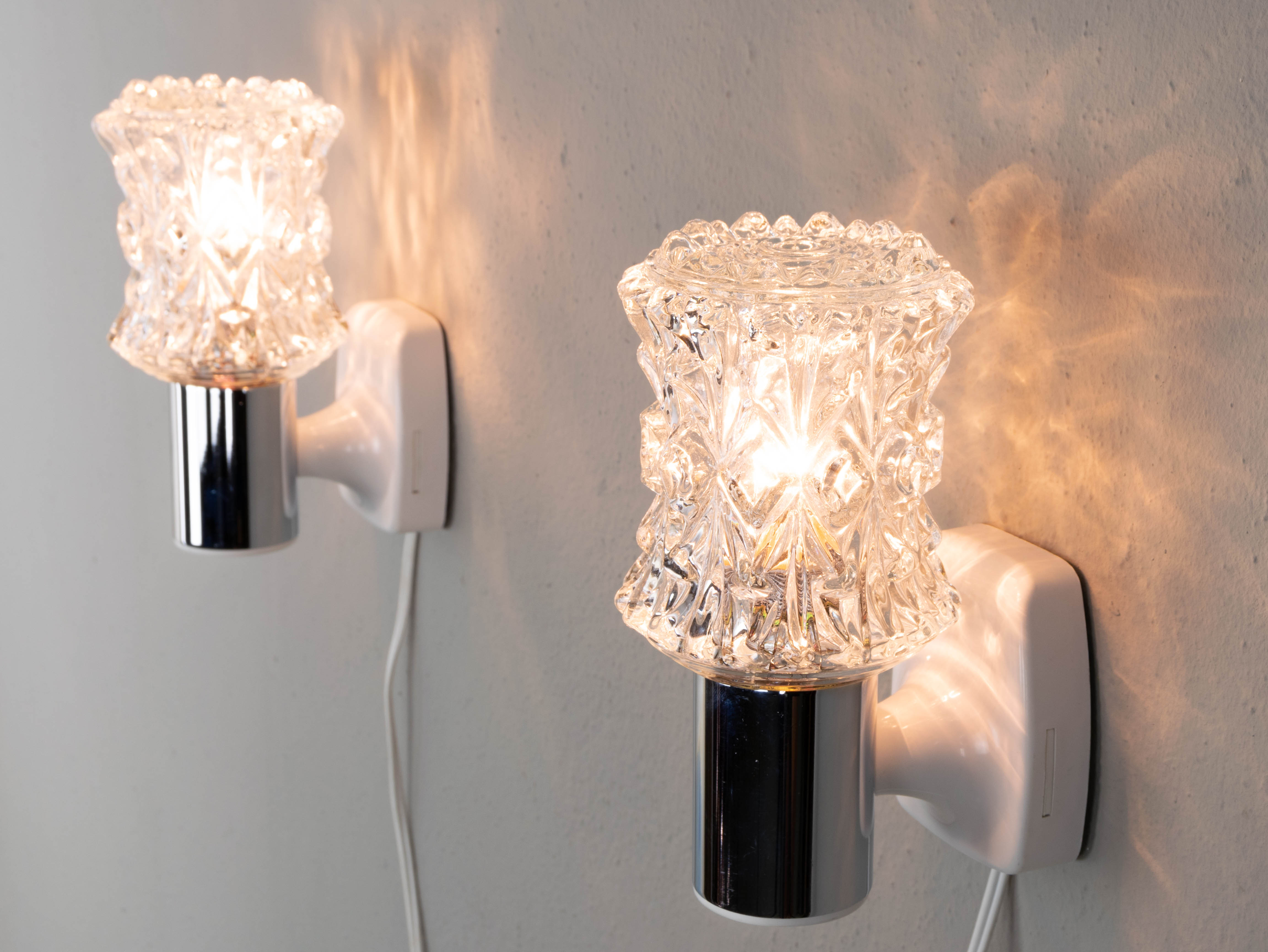 Pair of Targetti Wall Lights, Italy, 1970