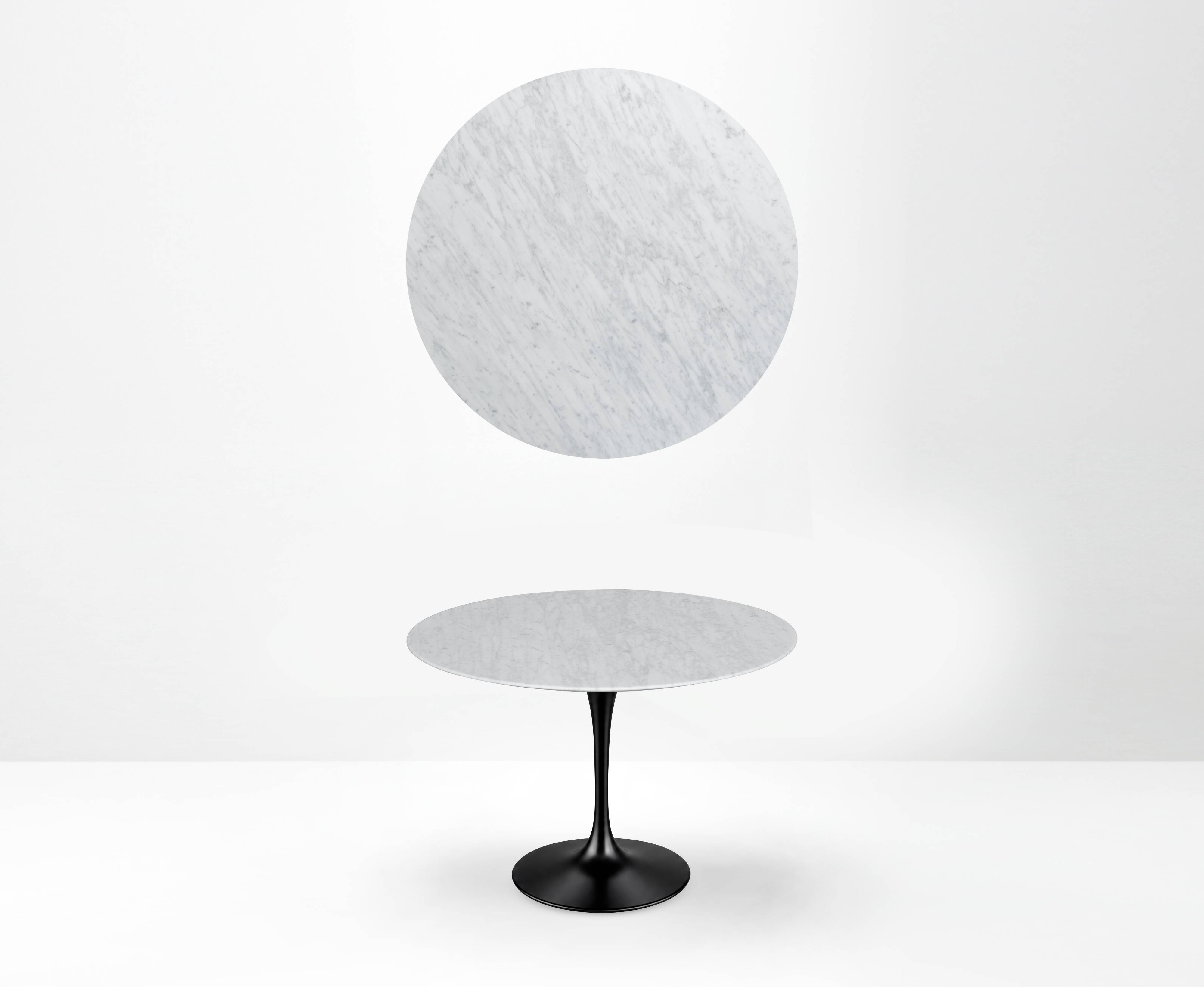 Original Knoll Tulip 107cm round Eero Saarinen Statuarietto matte LIKE NEW!