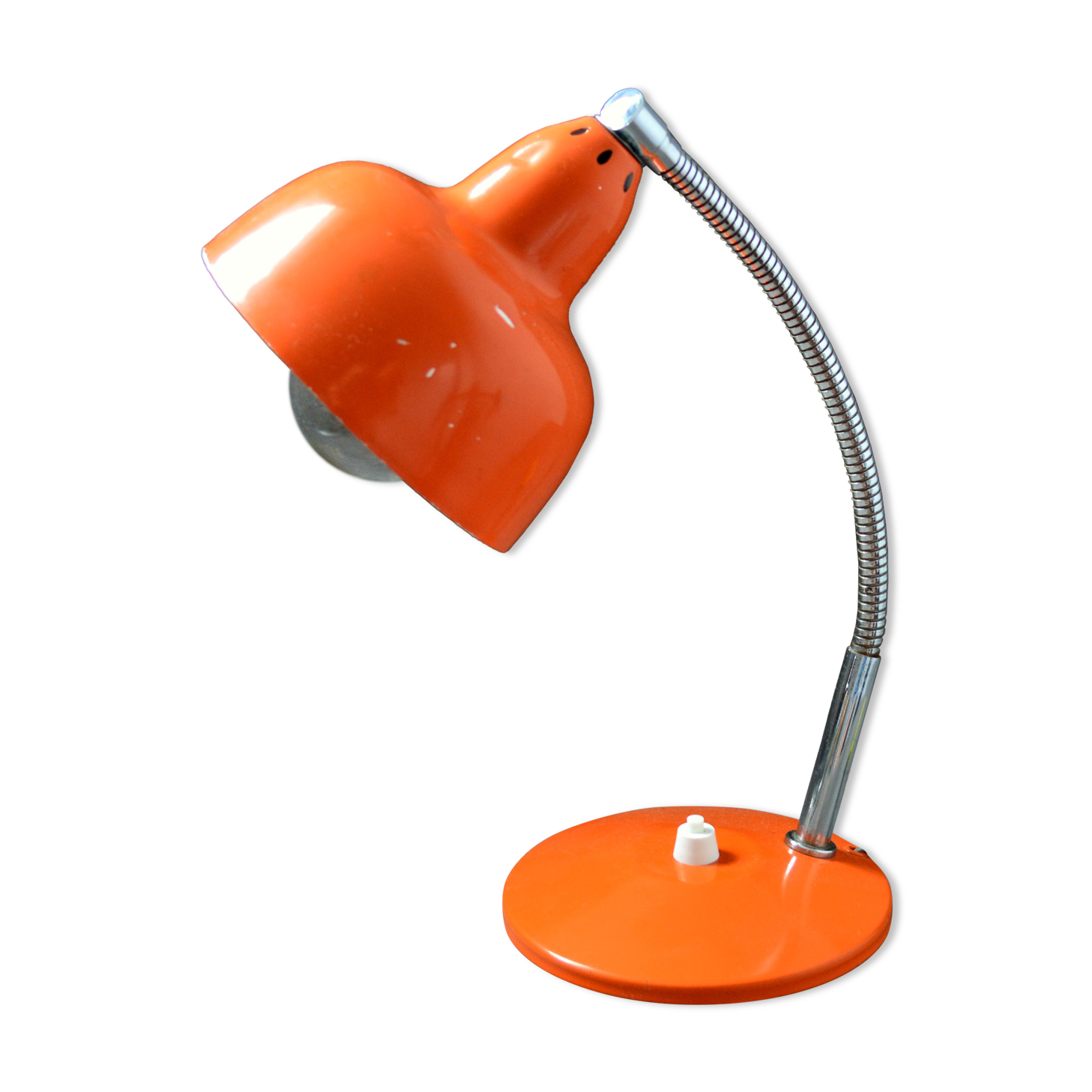 70s desk lamp orange