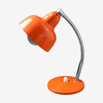 Lampe bureau années 70 orange