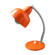 70s desk lamp orange