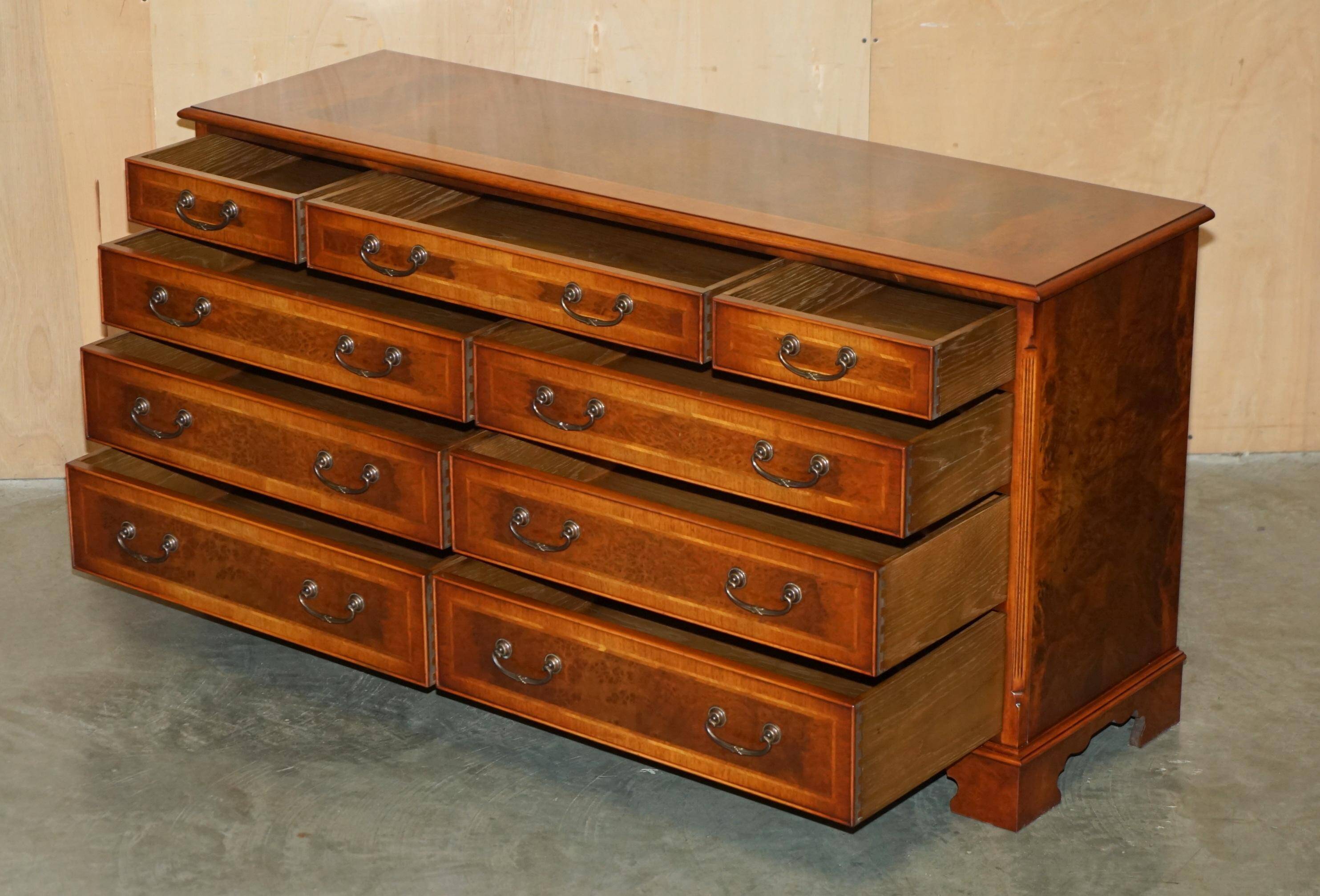 Walnut buffet Burr & Burl with patina