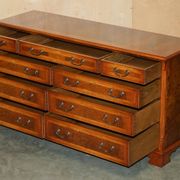 Buffet en noyer Burr & Burl avec patine