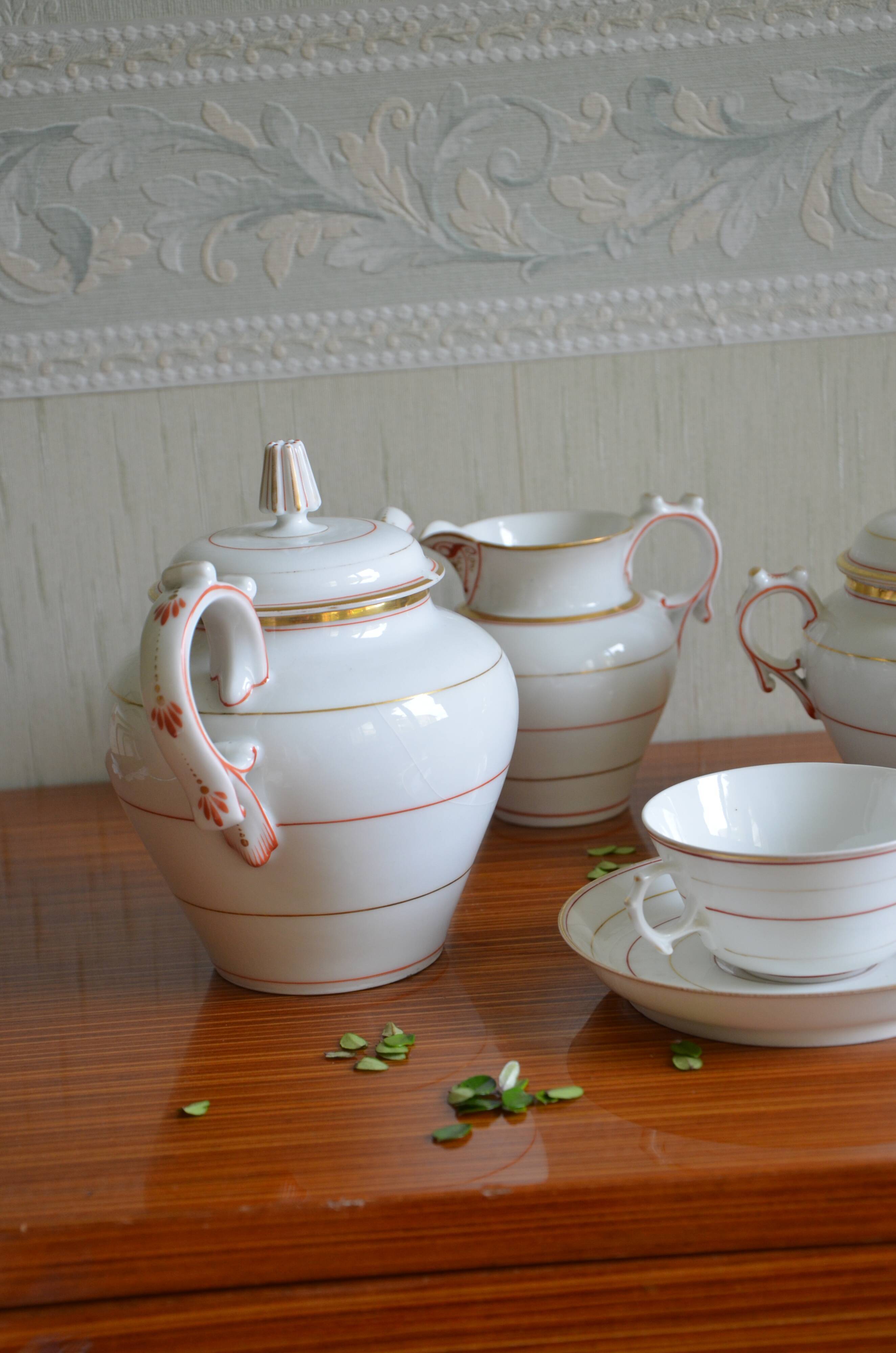 Fine porcelain tea set