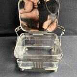 Beurrier – Métal argenté et ½ cristal taillé - WMF