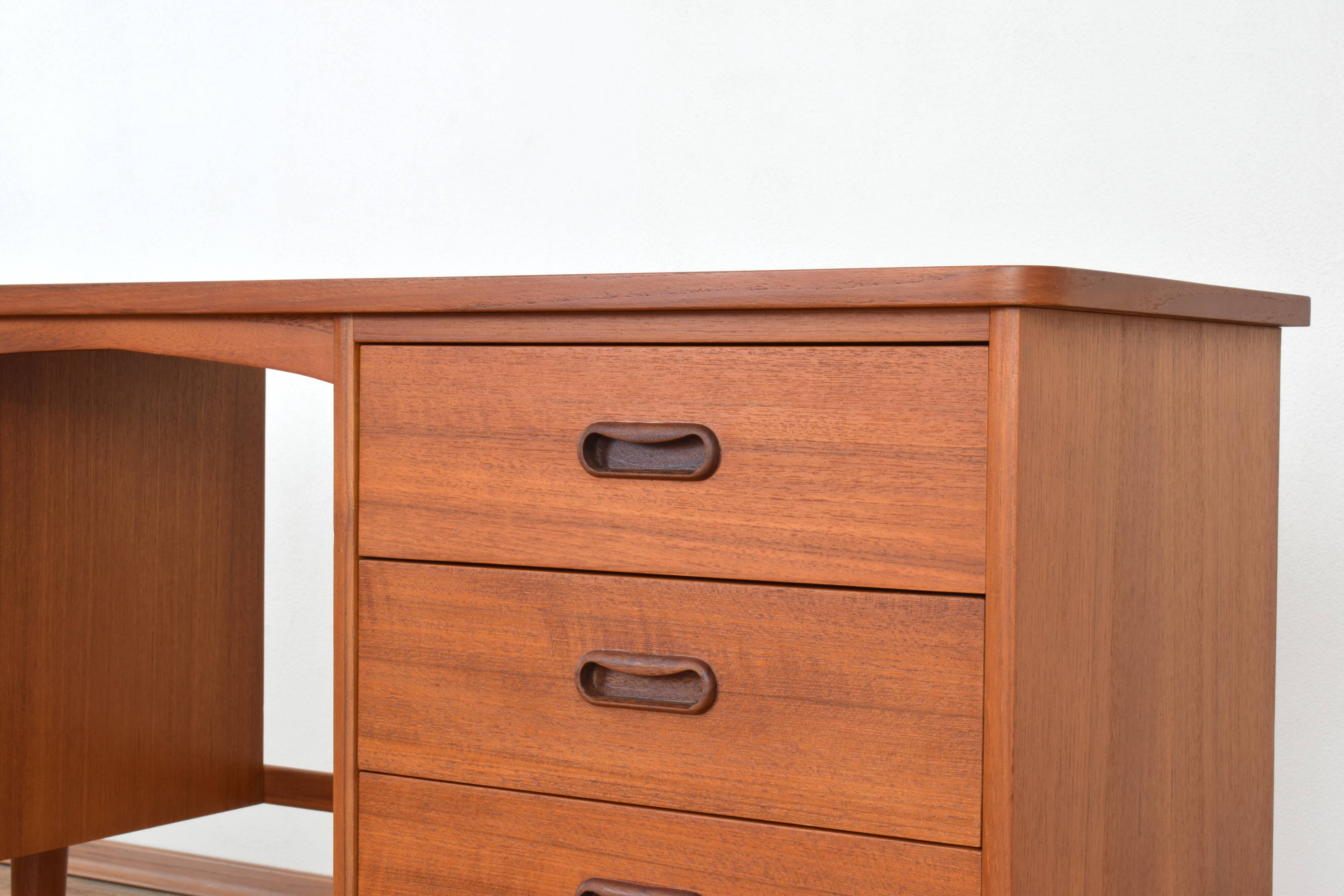 Mid-Century Danish Teak Desk, 1960s.