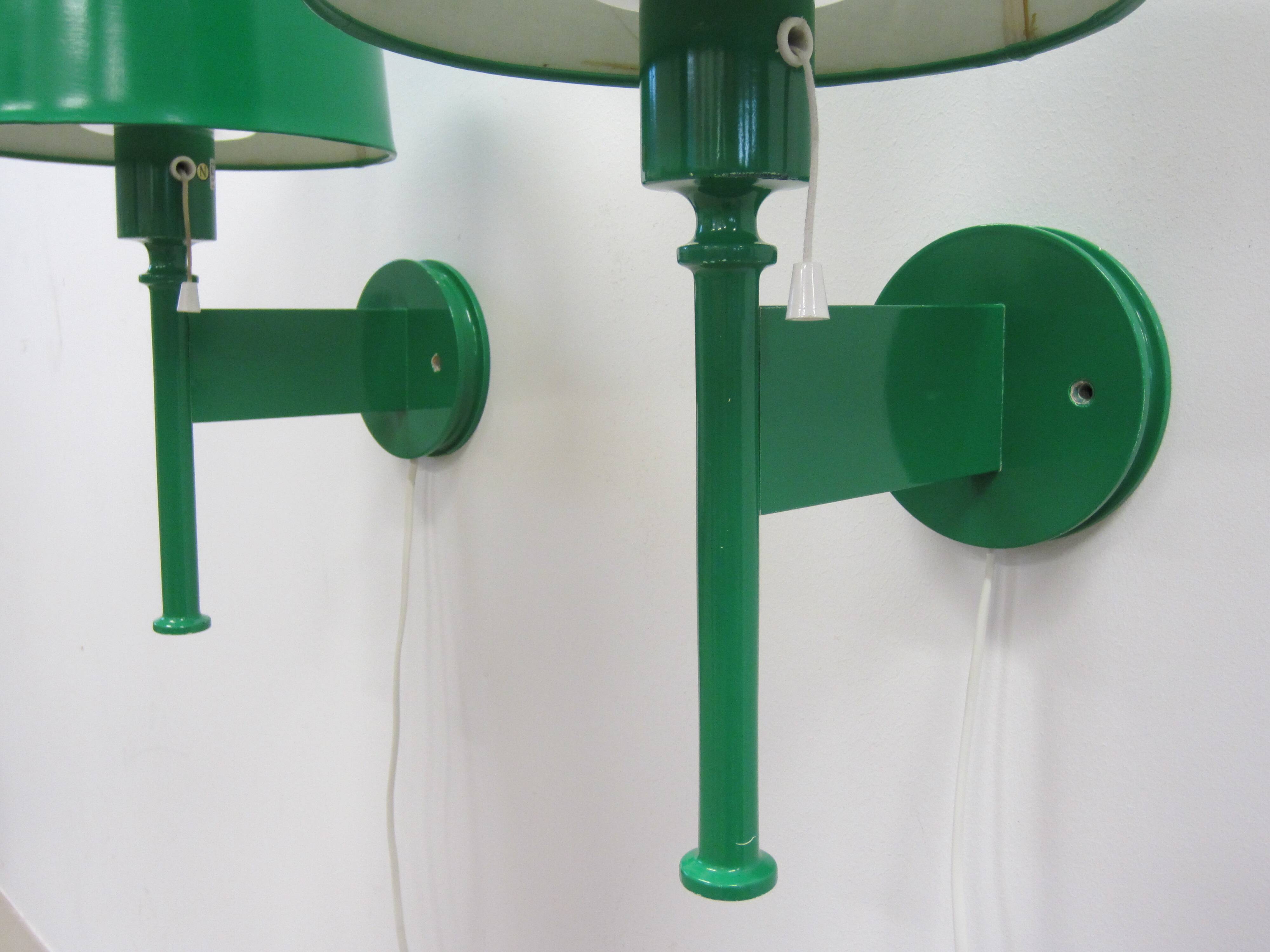 Pair of Scandinavian Luxus wall lamps by Uno and Östen Kristiansson