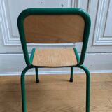 Vintage green school chair