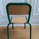 Vintage green school chair