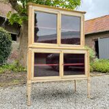 Louis xvi xviii eme century painted wood showcase