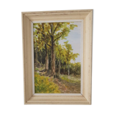 Paint oil on wood