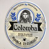 Plaque en tôle bière Colomba