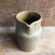 Old pitcher digoin + cove ceramic beige france vintage