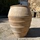 Ancient terracotta pottery jar from the 19th century.