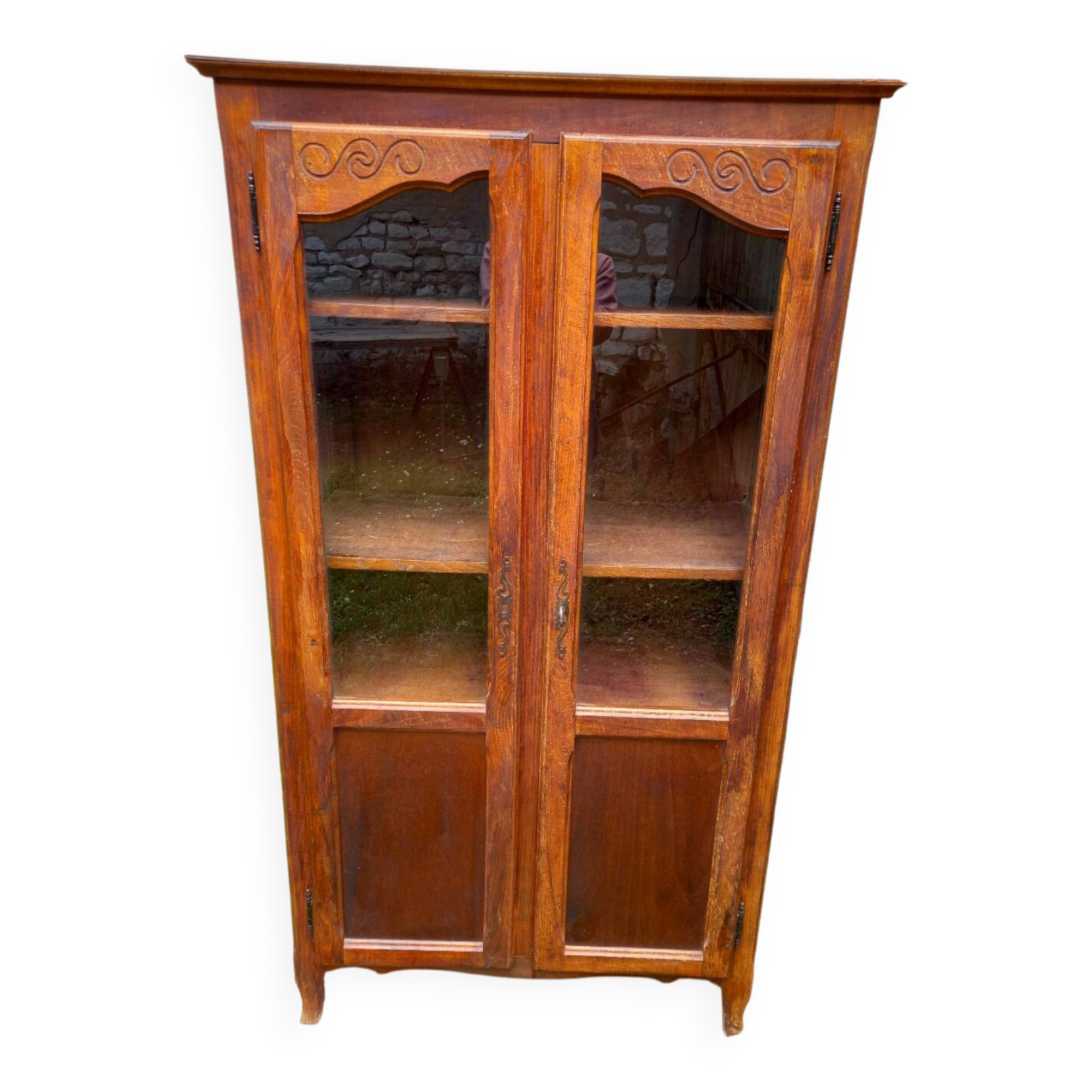 Antique wooden display case
