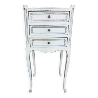 Table de chevet de style Louis XV en merisier