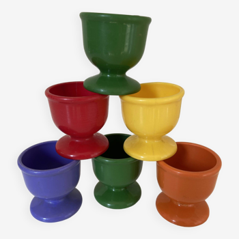 Set of 6 EMSA W. Germany plastic egg cups