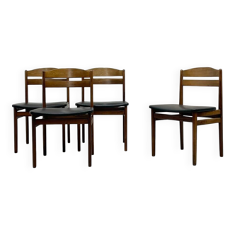 4 chaises Danoise en palissandre de Rio