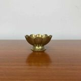 Vintage gold-plated brass flower emptier