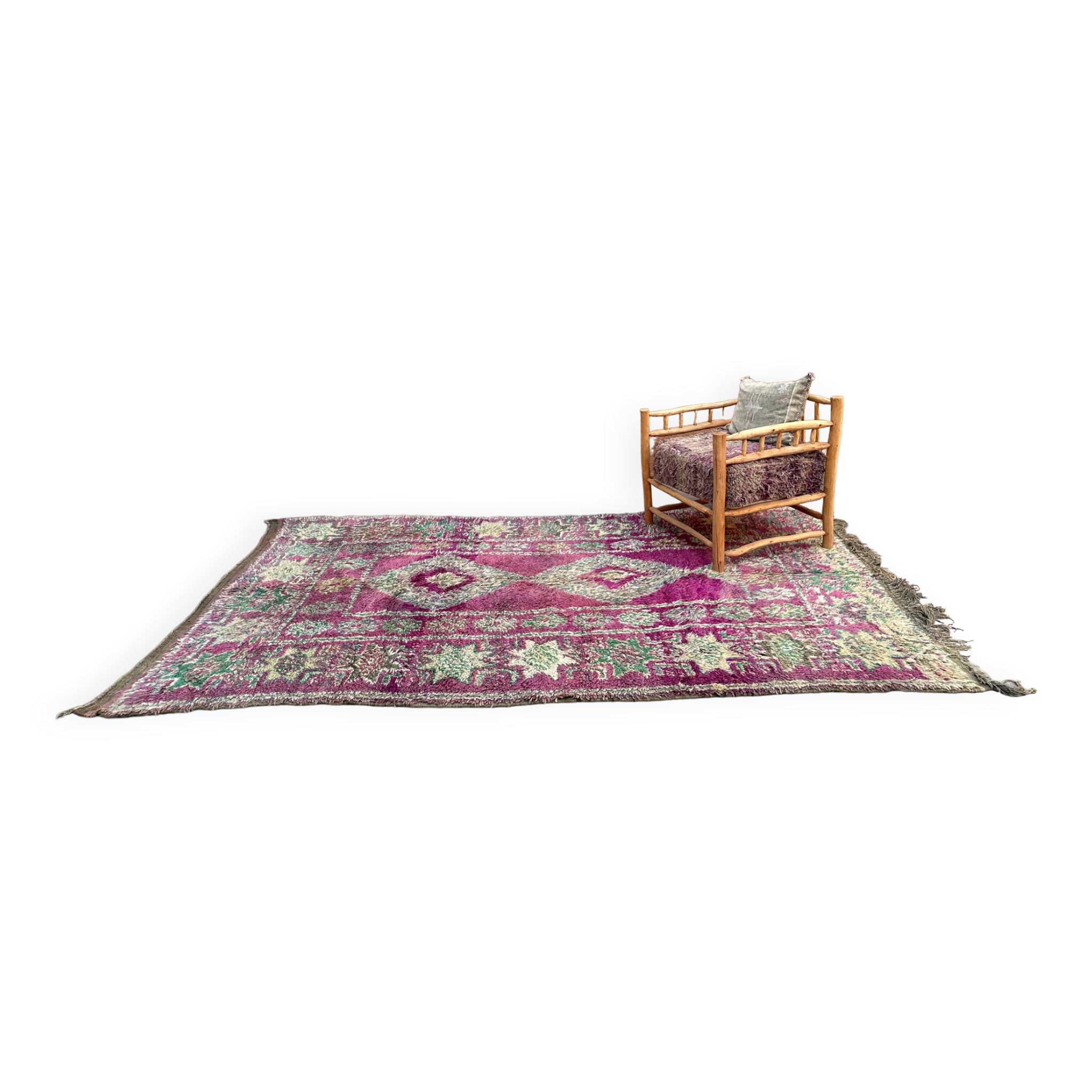 Moroccan Purple Carpet - 190 x 320 cm