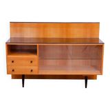 Armoire-bibliothèque vitrée vintage par Mojmír Požár, Tchécoslovaquie, 1960