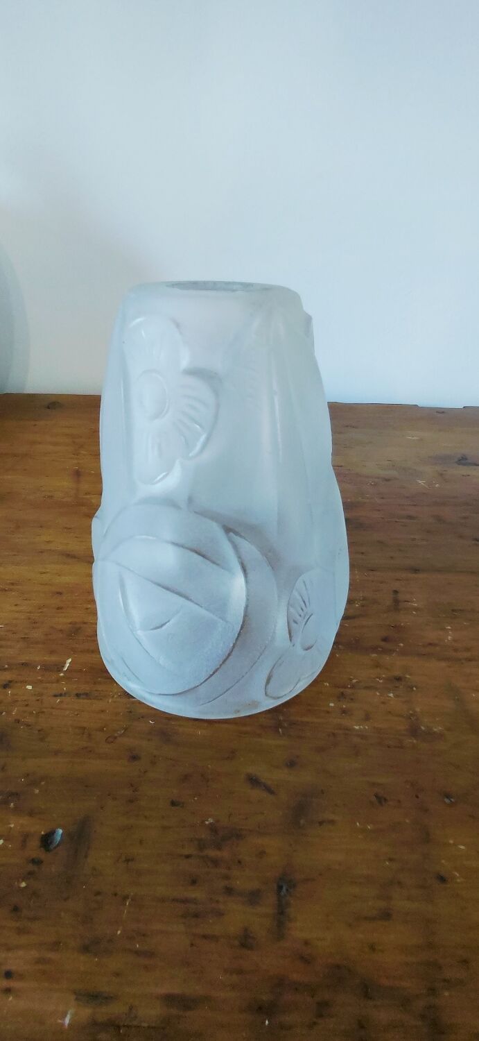 Set for Art Deco chandelier (1 cup, 3 globes)