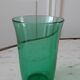 Set of 6 green water glasses 60s