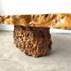"Free-form" coffee table in solid elm.