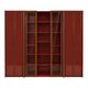 Mid-Century Afra & Tobia Scarpa Italian Red Lacquer 1960s Modular Wall Unit
