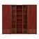 Mid-Century Afra & Tobia Scarpa Italian Red Lacquer 1960s Modular Wall Unit