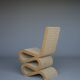 Chaise latérale 'Wiggle' Easy Edges par Frank Gehry, édition Vitra des années 1990.