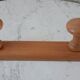 Vintage beech wood hook 70s